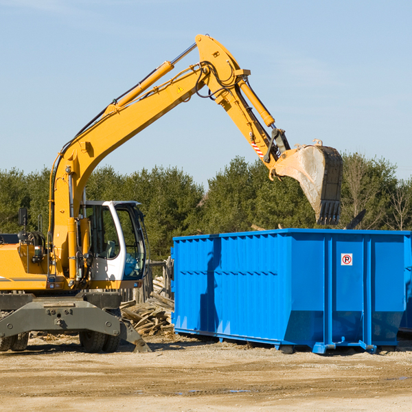 are there any restrictions on where a residential dumpster can be placed in Finderne New Jersey